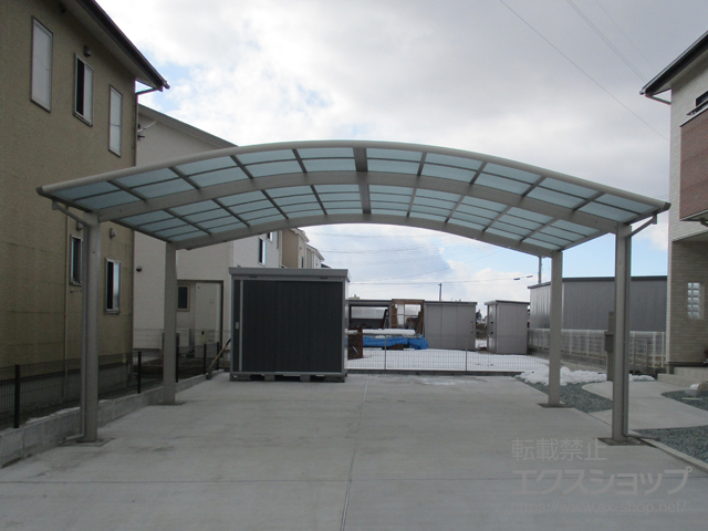 宮城県遠田郡美里町ののカーポート レイナツインポートグラン 積雪〜20cm対応 施工例