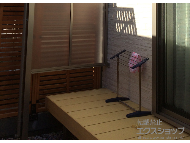 三重県員弁郡東員町ののウッドデッキ 樹ら楽ステージ 施工例