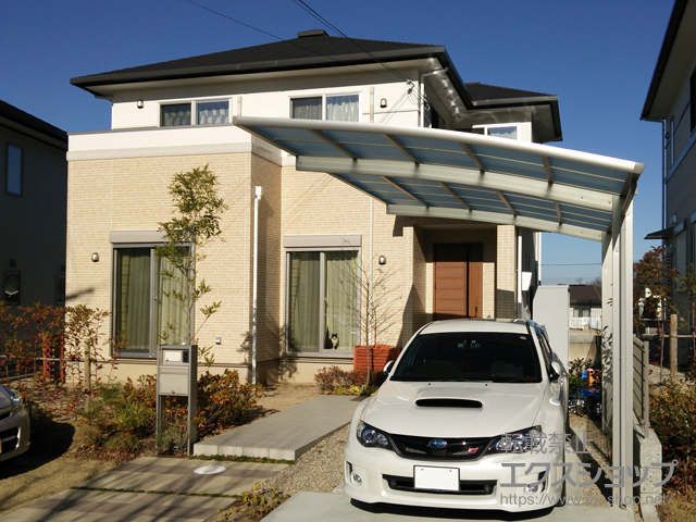 奈良県生駒郡平群町ののカーポート レイナポートグラン　積雪〜20cm対応 施工例