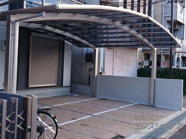 大阪府寝屋川市ののカーポート レイナトリプルポートグラン　積雪〜20cm対応 施工例