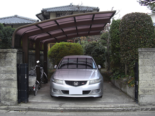 福島県福島市ののカーポート レイナキャップポートグラン50　積雪〜50cm対応 施工例