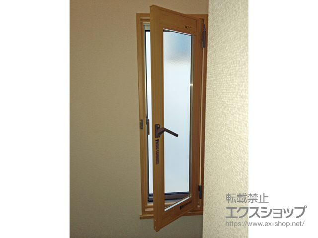 埼玉県さいたま市のの二重窓（内窓） インプラス ダストバリア仕様 開き窓 外観左吊元 施工例
