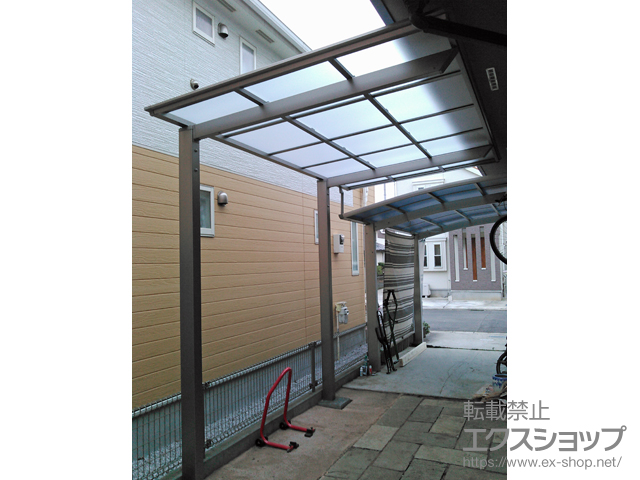 東京都立川市ののテラス屋根 フーゴF テラスタイプ　積雪〜20cm対応 施工例