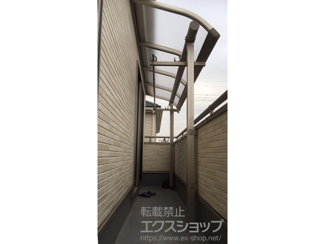 埼玉県所沢市ののバルコニー・ベランダ屋根 プレシオステラス R型 屋根タイプ 単体 積雪〜20cm対応 施工例