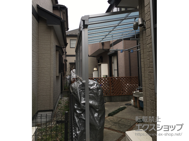 埼玉県戸田市ののテラス屋根 スピーネ F型 テラスタイプ 単体 積雪〜20cm対応 施工例