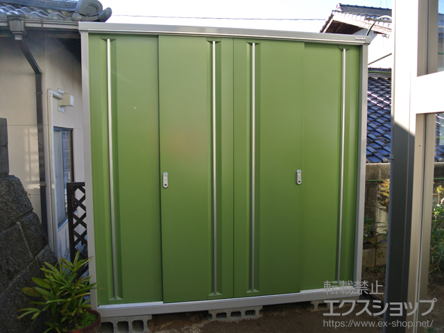 広島県広島市のの物置・屋外倉庫 シンプリー 一般型（MJX-196E-P-LG） 施工例