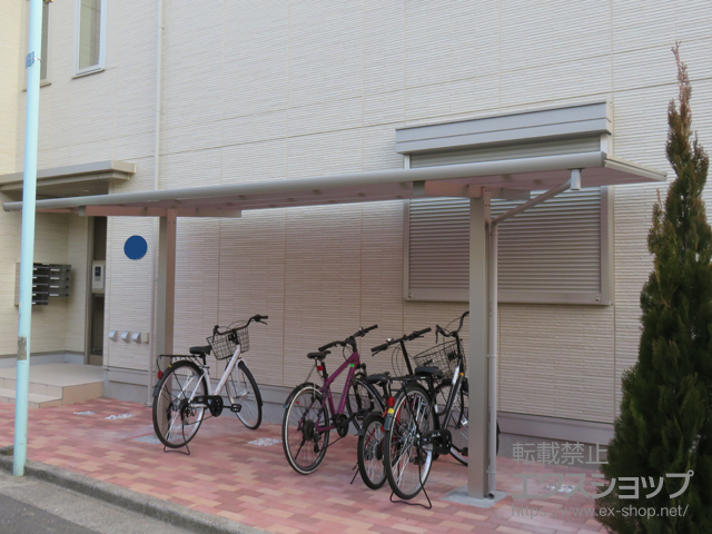 東京都板橋区ののサイクルポート・駐輪場 エフルージュグランミニ ZERO サイクルポートタイプ 積雪〜20cm対応 施工例