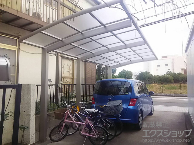 神奈川県横浜市ののカーポート レイナポートグラン 延長 積雪〜20cm対応 施工例