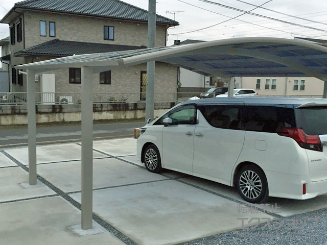 群馬県太田市ののカーポート プレシオスポート ワイド 積雪〜20cm対応 施工例