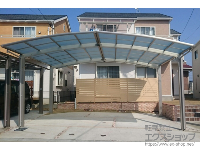 福岡県福岡市ののカーポート レイナポートグラン M合掌　積雪〜20cm対応 施工例
