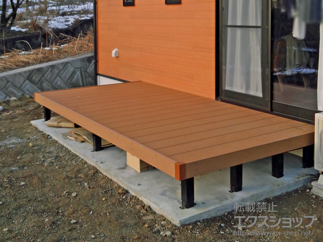 山梨県甲府市ののウッドデッキ マージウッドデッキ 施工例