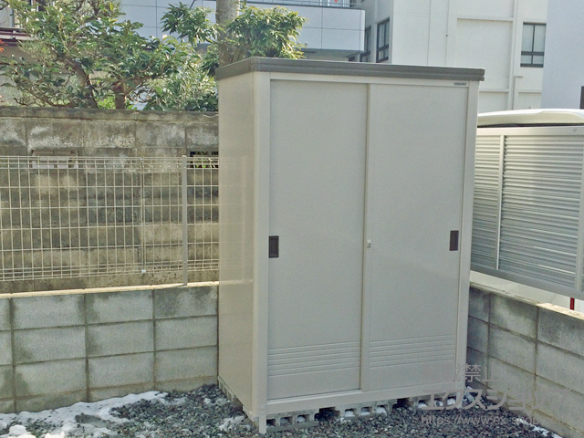 京都府綾部市のの物置・屋外倉庫 エポミニ 断熱構造（YMEM-1307H-DB） 施工例