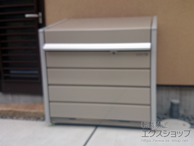 京都府京都市ののゴミステーション ダストボックスミニ メッシュ床タイプ DBN-106M 400L（DBN-106M） 施工例