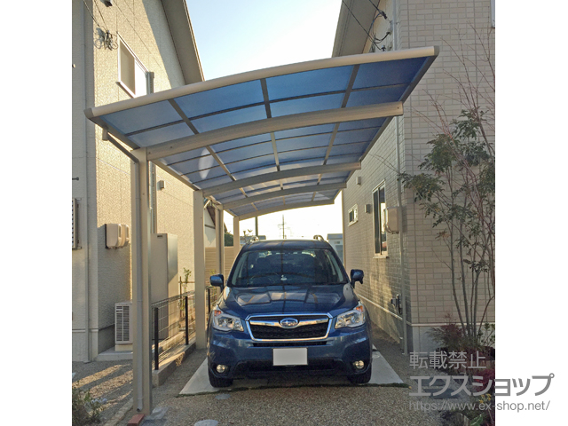 岡山県倉敷市ののカーポート レイナポートグラン 縦連棟　積雪〜20cm対応 施工例