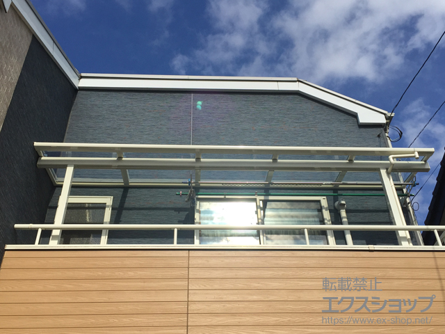 東京都西東京市ののバルコニー・ベランダ屋根 スピーネ F型 屋根タイプ 単体 積雪〜20cm対応 施工例