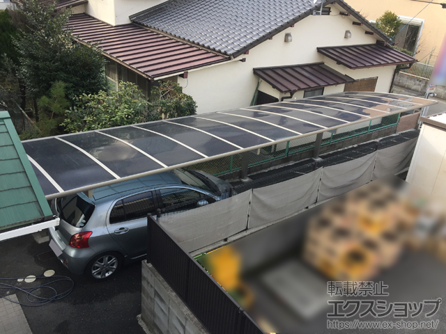 熊本県熊本市ののカーポート プレシオスポート たて連棟用セット 積雪〜20cm対応 施工例