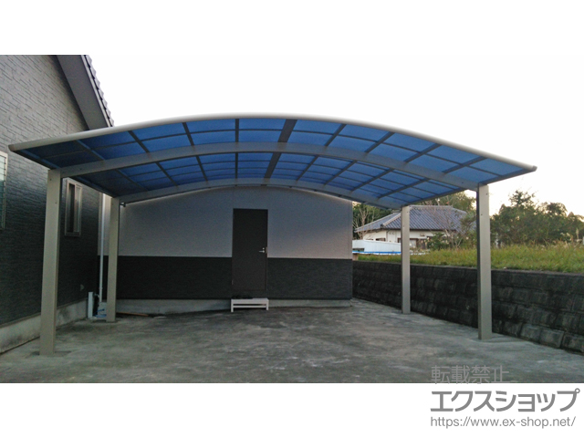 宮崎県西都市ののカーポート レイナツインポートグラン 積雪〜20cm対応 施工例