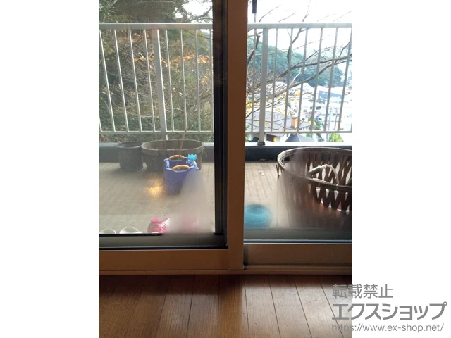 神奈川県逗子市のLIXIL リクシル（トステム）の内窓（二重窓・二重サッシ） インプラス ダストバリア仕様 引違い窓 2枚建 施工例