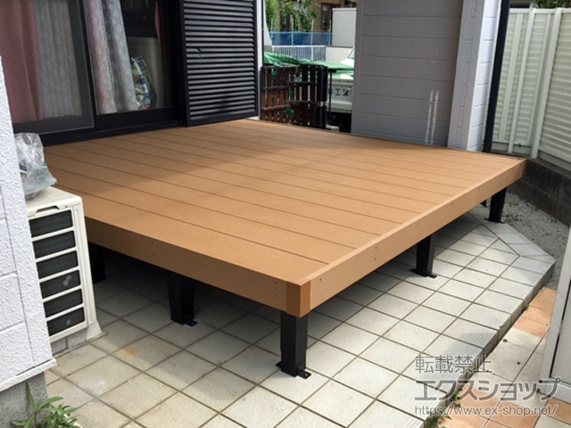 鹿児島県姶良郡姶良町ののウッドデッキ リウッドデッキ 200 施工例