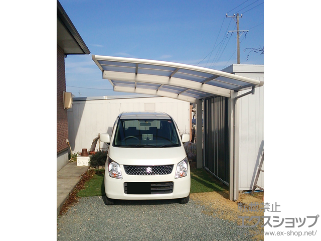 静岡県掛川市ののカーポート プレシオスポート 積雪〜20cm対応 施工例