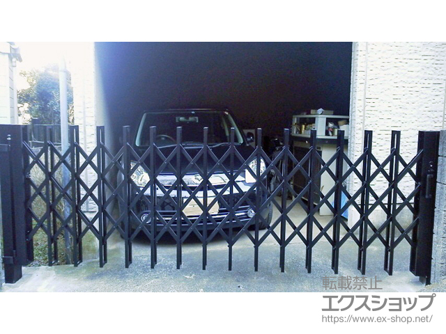 神奈川県横浜市ののカーゲート リフティングアコーHG ノンキャスター 片開き LTHG12-355SBK 施工例