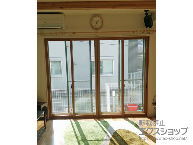 神奈川県横浜市のの二重窓（内窓） プラマードU 引違い窓 4枚建 施工例