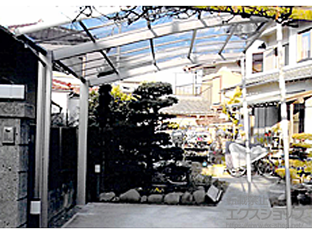 千葉県松戸市ののカーポート ネスカR (ラウンドスタイル) 積雪〜20cm対応＋ 施工例