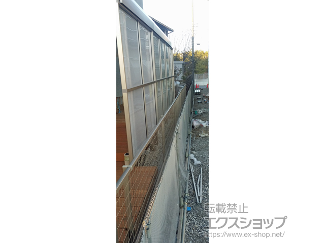 三重県桑名市ののテラス屋根 スピーネ F型 テラスタイプ 連棟 積雪〜20cm対応 施工例