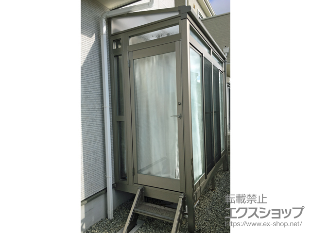 兵庫県神戸市ののテラス囲い・サンルーム サニージュF型 床納まり ランマ有り 積雪~20cm対応 施工例