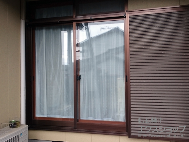 鹿児島県出水市のの二重窓（内窓） インプラス ダストバリア仕様 引違い窓 2枚建 アルミレール枠仕様 施工例