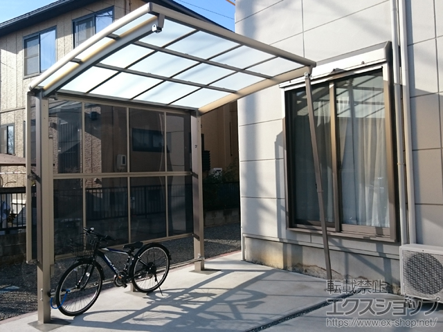 83%OFF!】 建具専門店サイクルポート 自転車置場 屋根付き 7〜10台用 縦2連棟 18-22型 W1796×L4323 mm LIXIL  リクシル ネスカFミニ 熱線吸収ポリカーボネート屋根材 駐輪場