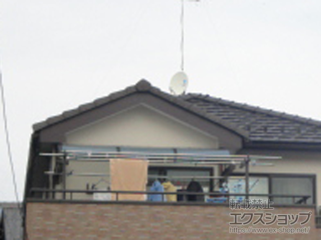 埼玉県本庄市ののバルコニー・ベランダ屋根 ヴェクターテラス R型 ルーフタイプ 単体 積雪〜20cm対応 施工例