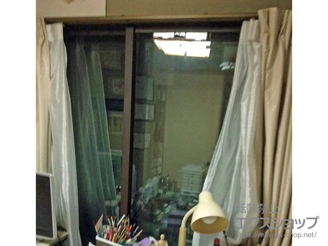兵庫県神戸市のLIXIL リクシル（トステム）の内窓（二重窓・二重サッシ） インプラス ダストバリア仕様 引違い窓 2枚建 施工例