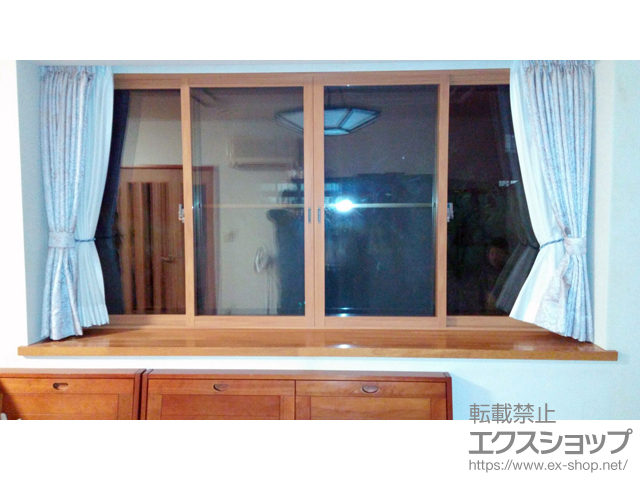 福島県いわき市のの二重窓（内窓） インプラス ダストバリア仕様 引違い窓 4枚建 施工例