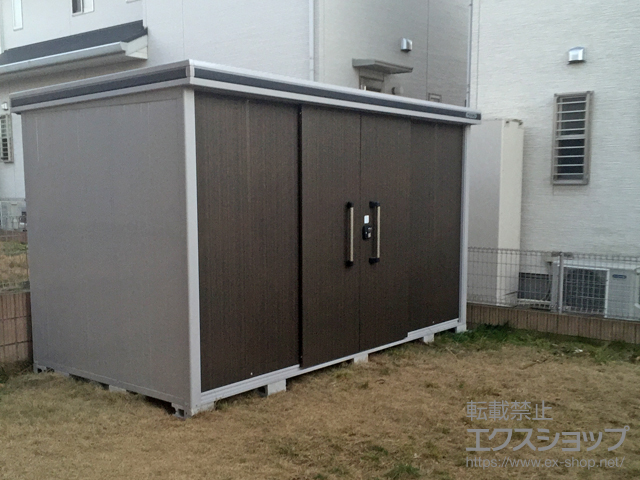 栃木県小山市のの物置・屋外倉庫 エルモ 一般型（LMD-3618-DW） 施工例
