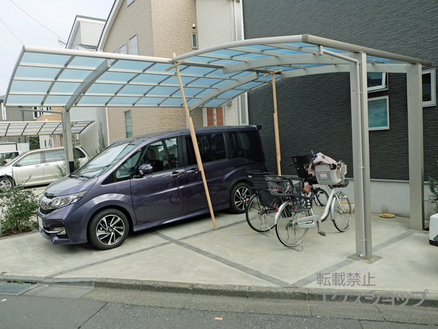 東京都西東京市ののカーポート レイナポートグラン　積雪〜20cm対応＋柱カバー(小) 2枚入り×1セット＋ 施工例