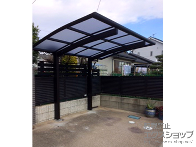 愛知県稲沢市ののサイクルポート・駐輪場 プレシオスポート ミニ 積雪〜20cm対応 施工例