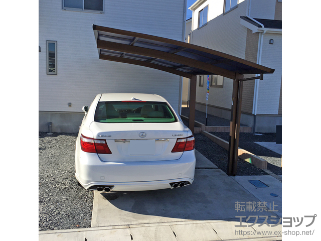 茨城県結城市ののカーポート プレシオスポート 積雪〜20cm対応 施工例