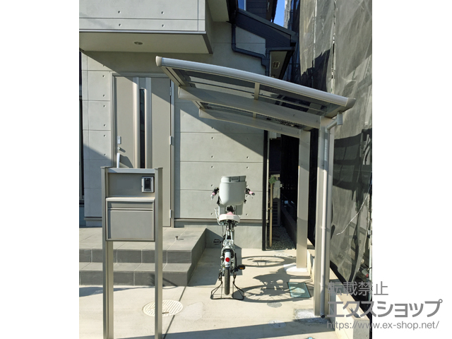 埼玉県上尾市ののサイクルポート・駐輪場 プレシオスポート ミニ 積雪〜20cm対応 施工例