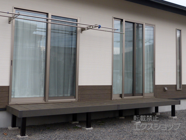 群馬県みどり市ののウッドデッキ リウッドデッキ 200 施工例