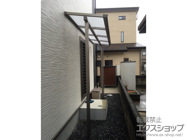 福岡県筑紫郡那珂川町ののテラス屋根 スピーネ F型 テラスタイプ 単体 積雪〜20cm対応 施工例