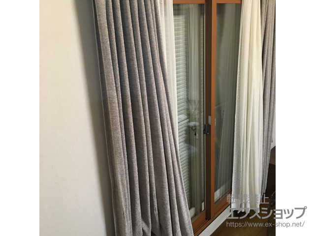 静岡県三島市のの二重窓（内窓）、玄関ドア インプラス ダストバリア仕様 引違い窓 2枚建 施工例