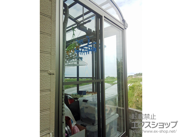 熊本県天草市ののテラス囲い・サンルーム サニージュR型 床納まり 積雪〜20cm対応 施工例