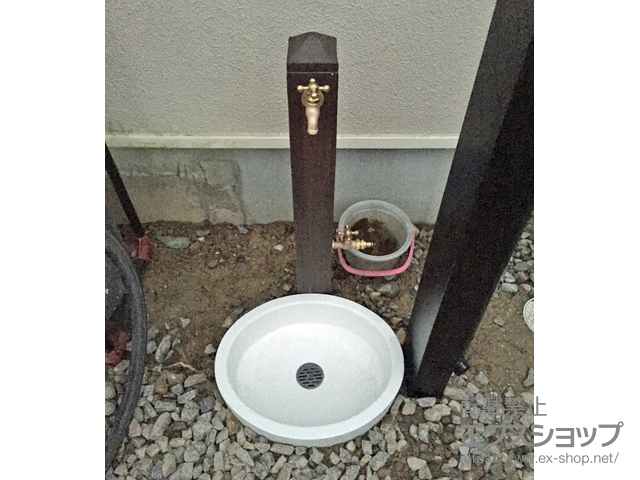 愛知県日進市のの立水栓・ガーデンシンク 立水栓ユニット モ・エットL ラウンドパンセット 施工例