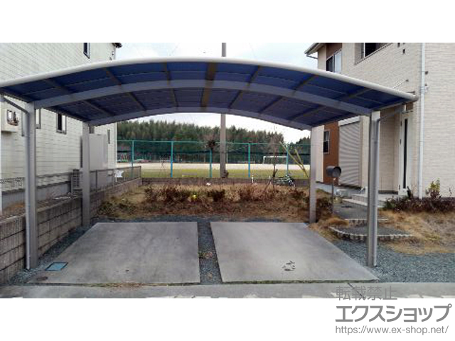熊本県合志市ののカーポート レイナツインポートグラン　積雪〜20cm対応 施工例