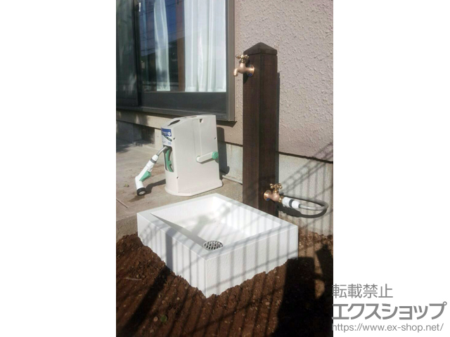 千葉県八千代市のの立水栓・ガーデンシンク 立水栓ユニット モ・エットL シンプルパンセット 施工例