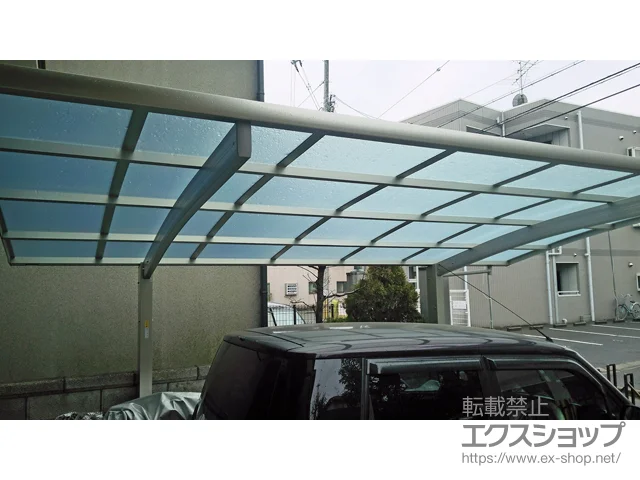 大阪府八尾市のYKKAPのカーポート レイナポートグラン 積雪～20cm対応 施工例
