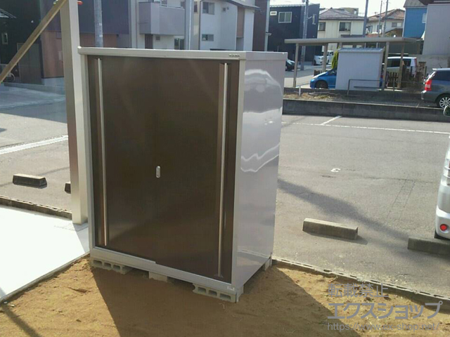 石川県金沢市のの物置・屋外倉庫 シンプリー 一般型（MJX-159E-TB） 施工例