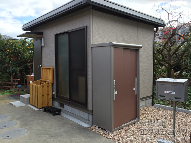 愛知県知立市のの物置・屋外倉庫 エスモ 一般型（ESD-1006AGL-MR） 施工例