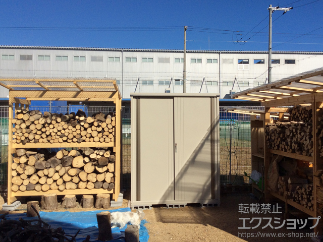 兵庫県淡路市のの物置・屋外倉庫 グランプレステージジャスト（M-179HF WW） 施工例